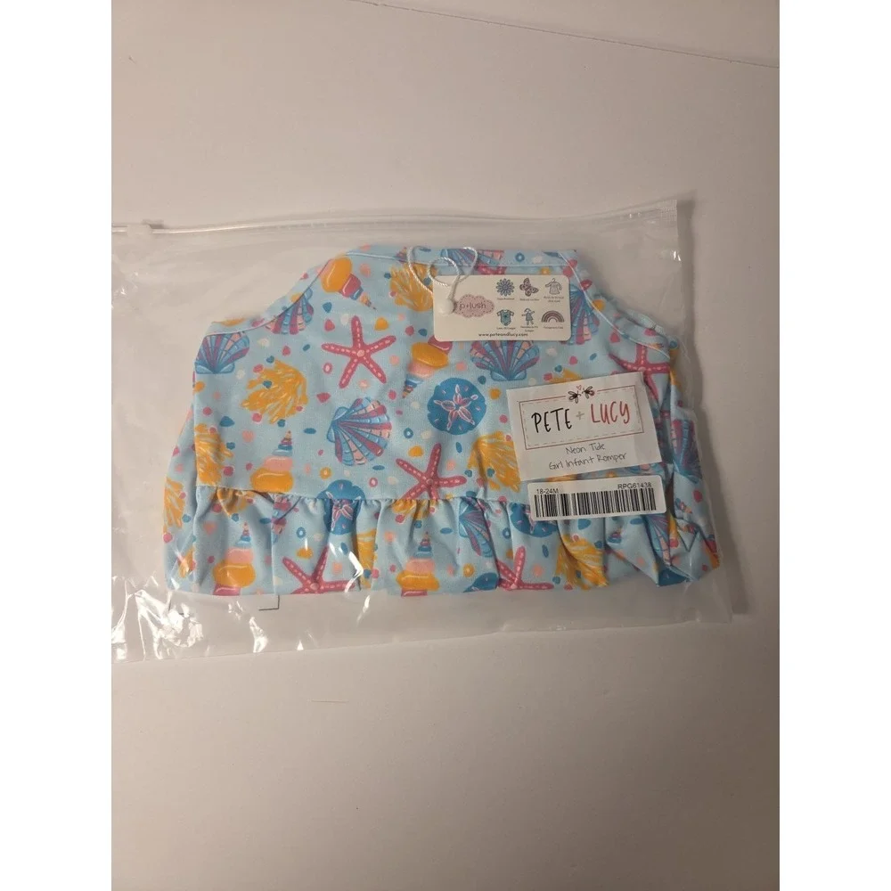 Pete & Lucy Neon Tide Infant Romper Size 12-18m